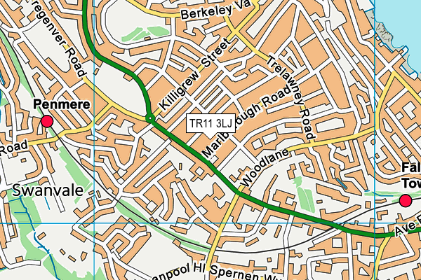 TR11 3LJ map - OS VectorMap District (Ordnance Survey)