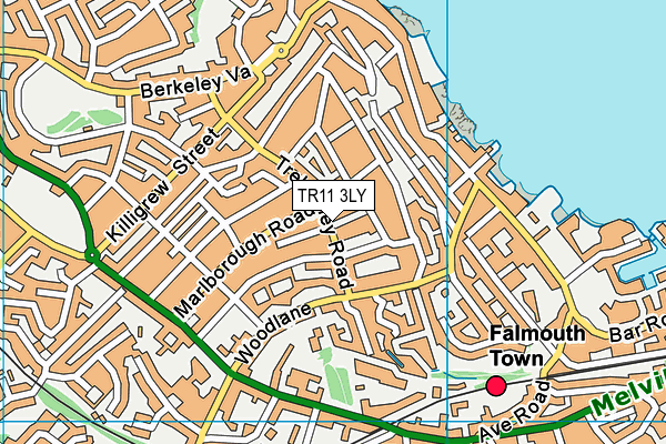 TR11 3LY map - OS VectorMap District (Ordnance Survey)