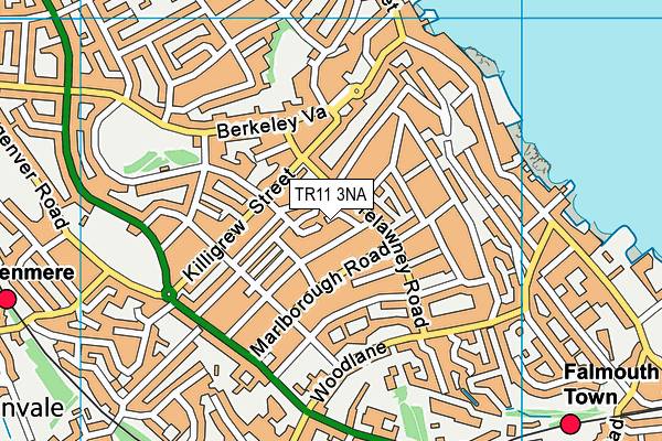 TR11 3NA map - OS VectorMap District (Ordnance Survey)