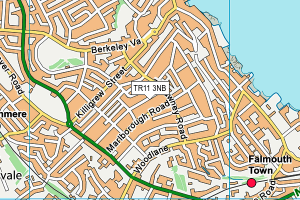 TR11 3NB map - OS VectorMap District (Ordnance Survey)