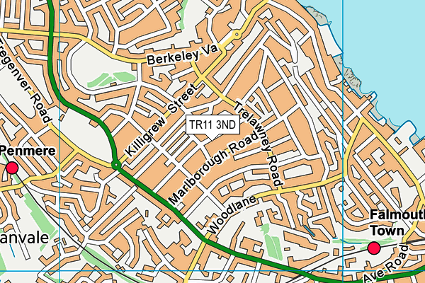 TR11 3ND map - OS VectorMap District (Ordnance Survey)