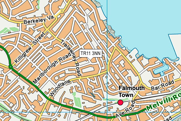 TR11 3NN map - OS VectorMap District (Ordnance Survey)