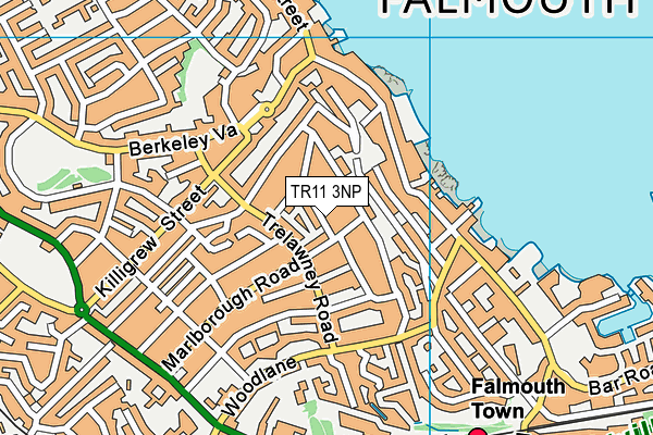 TR11 3NP map - OS VectorMap District (Ordnance Survey)