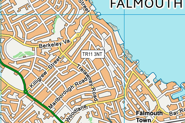 TR11 3NT map - OS VectorMap District (Ordnance Survey)