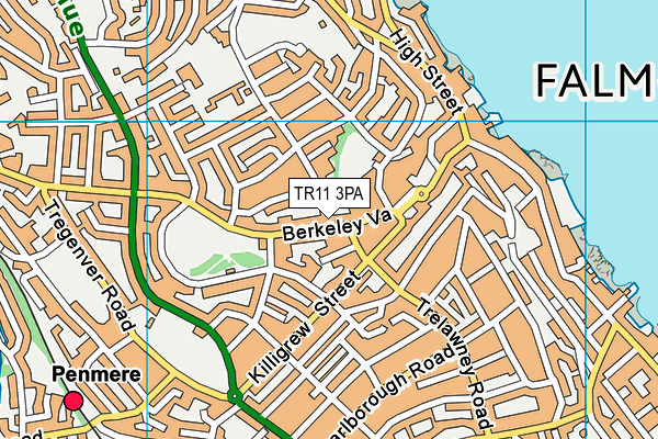 TR11 3PA map - OS VectorMap District (Ordnance Survey)