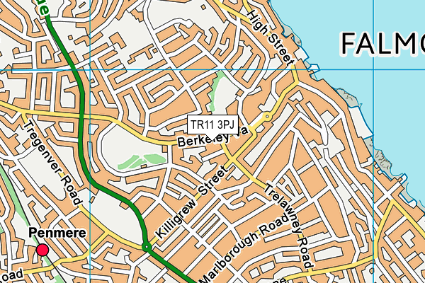 TR11 3PJ map - OS VectorMap District (Ordnance Survey)