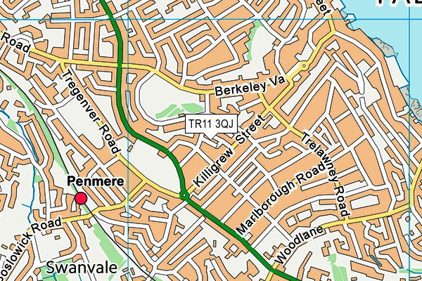 TR11 3QJ map - OS VectorMap District (Ordnance Survey)