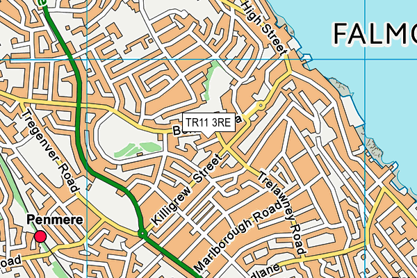 TR11 3RE map - OS VectorMap District (Ordnance Survey)