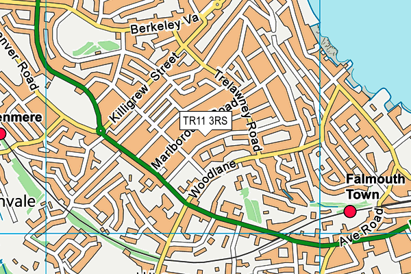 TR11 3RS map - OS VectorMap District (Ordnance Survey)