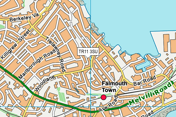 TR11 3SU map - OS VectorMap District (Ordnance Survey)