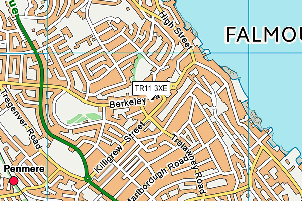 TR11 3XE map - OS VectorMap District (Ordnance Survey)