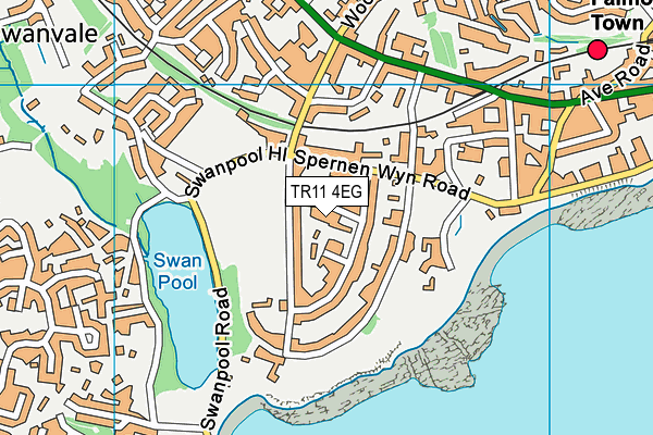TR11 4EG map - OS VectorMap District (Ordnance Survey)