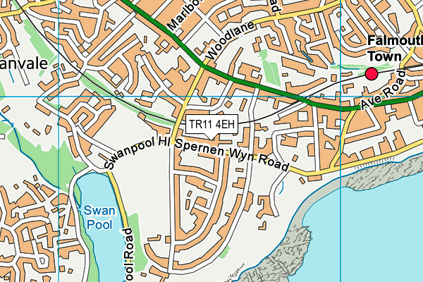 TR11 4EH map - OS VectorMap District (Ordnance Survey)
