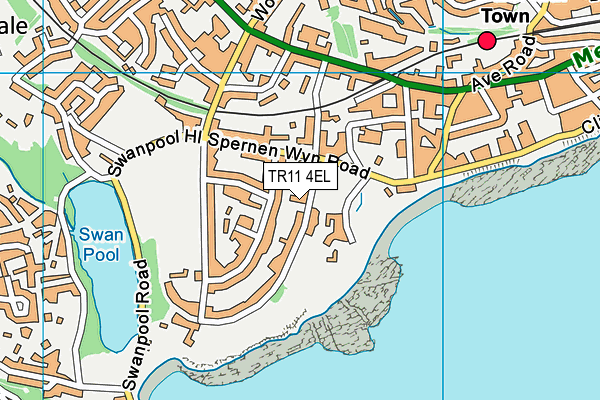 TR11 4EL map - OS VectorMap District (Ordnance Survey)