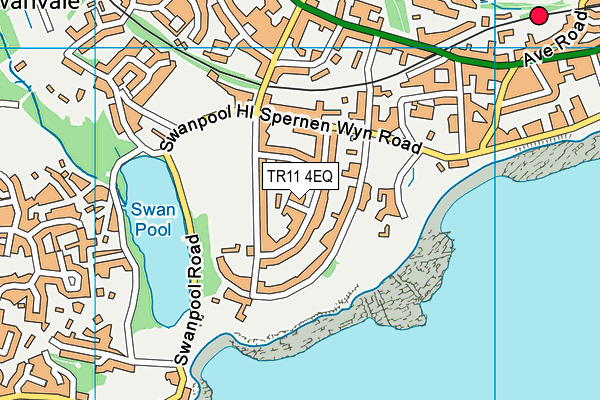 TR11 4EQ map - OS VectorMap District (Ordnance Survey)