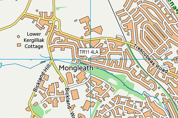TR11 4LA map - OS VectorMap District (Ordnance Survey)