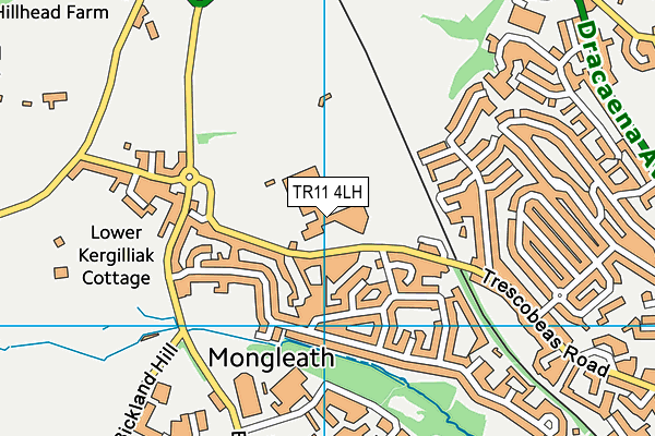 Falmouth School map (TR11 4LH) - OS VectorMap District (Ordnance Survey)