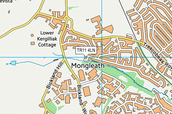 TR11 4LN map - OS VectorMap District (Ordnance Survey)