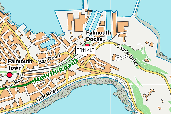 TR11 4LT map - OS VectorMap District (Ordnance Survey)