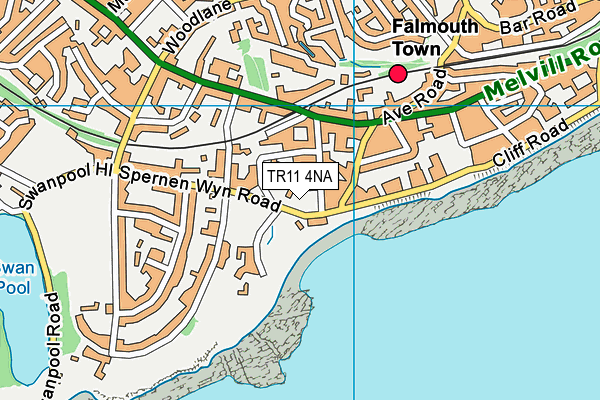Beach Leisure Club (Closed) map (TR11 4NA) - OS VectorMap District (Ordnance Survey)
