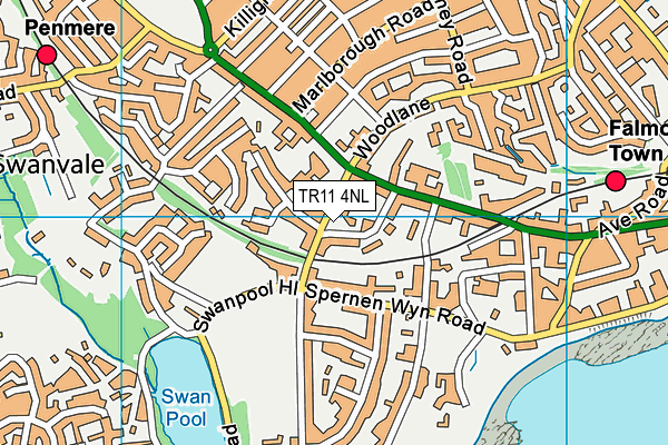 TR11 4NL map - OS VectorMap District (Ordnance Survey)