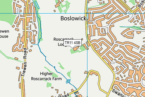 TR11 4SB map - OS VectorMap District (Ordnance Survey)