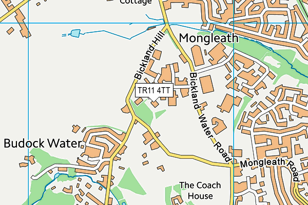 TR11 4TT map - OS VectorMap District (Ordnance Survey)