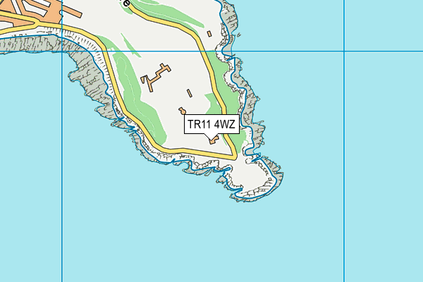 TR11 4WZ map - OS VectorMap District (Ordnance Survey)