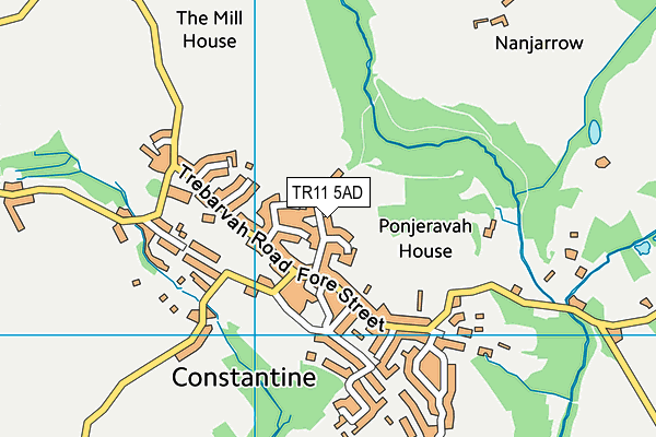 TR11 5AD map - OS VectorMap District (Ordnance Survey)