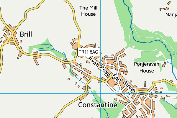 Constantine Primary School map (TR11 5AG) - OS VectorMap District (Ordnance Survey)