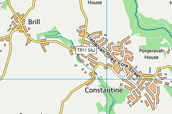 TR11 5AJ map - OS VectorMap District (Ordnance Survey)