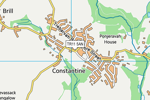 TR11 5AN map - OS VectorMap District (Ordnance Survey)