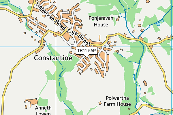 TR11 5AP map - OS VectorMap District (Ordnance Survey)