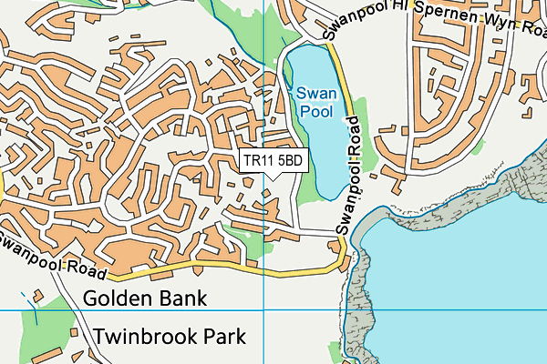 TR11 5BD map - OS VectorMap District (Ordnance Survey)