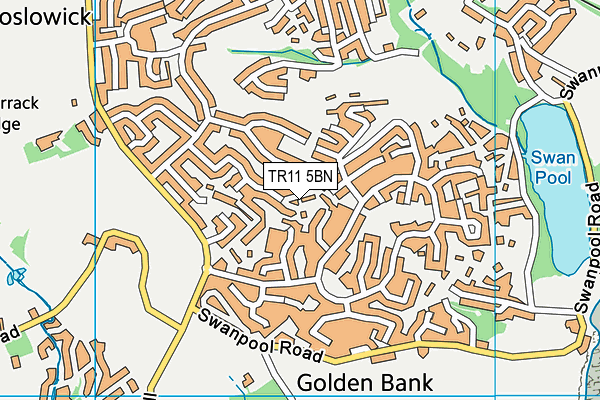 TR11 5BN map - OS VectorMap District (Ordnance Survey)