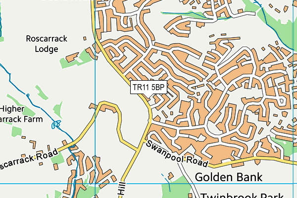 TR11 5BP map - OS VectorMap District (Ordnance Survey)