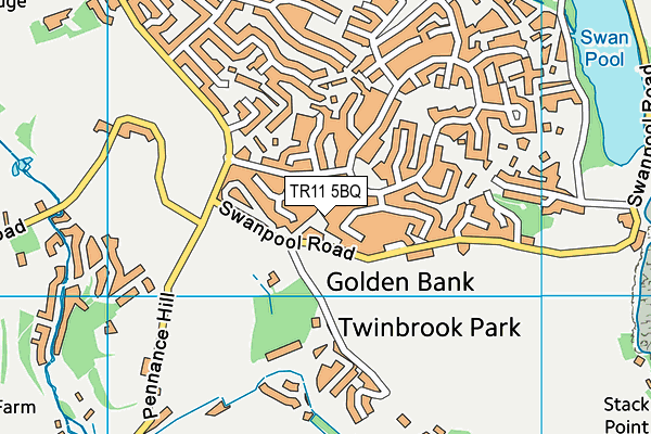 Falmouth Golf Club map (TR11 5BQ) - OS VectorMap District (Ordnance Survey)