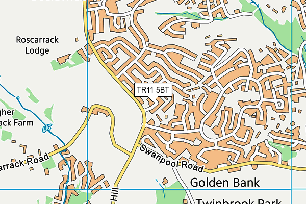 TR11 5BT map - OS VectorMap District (Ordnance Survey)