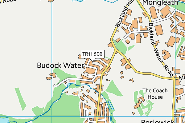 TR11 5DB map - OS VectorMap District (Ordnance Survey)