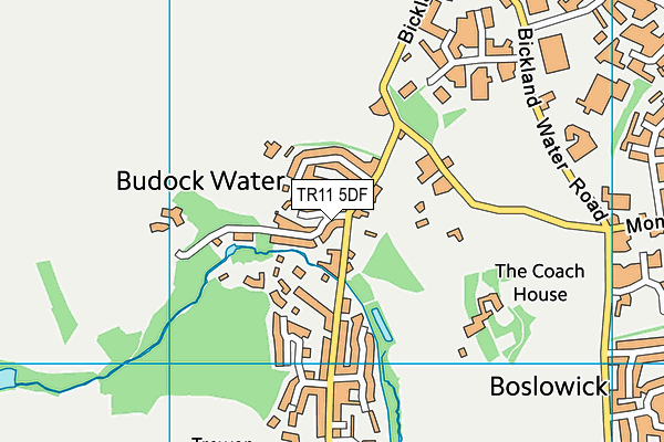 TR11 5DF map - OS VectorMap District (Ordnance Survey)