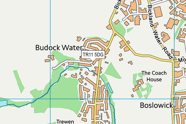 TR11 5DG map - OS VectorMap District (Ordnance Survey)