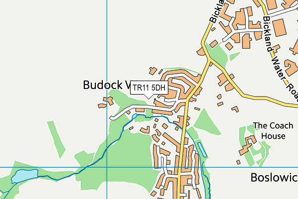 TR11 5DH map - OS VectorMap District (Ordnance Survey)