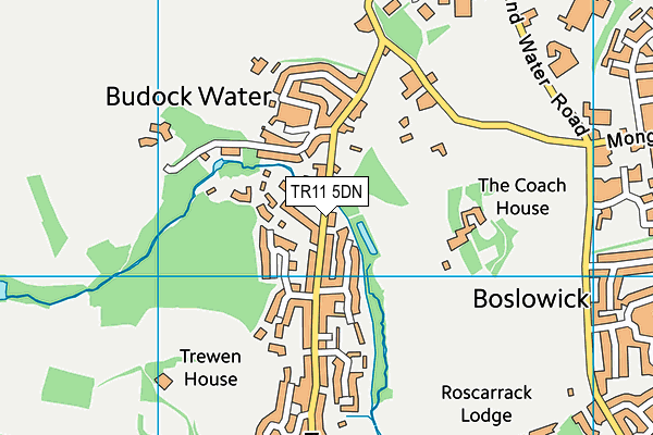 TR11 5DN map - OS VectorMap District (Ordnance Survey)