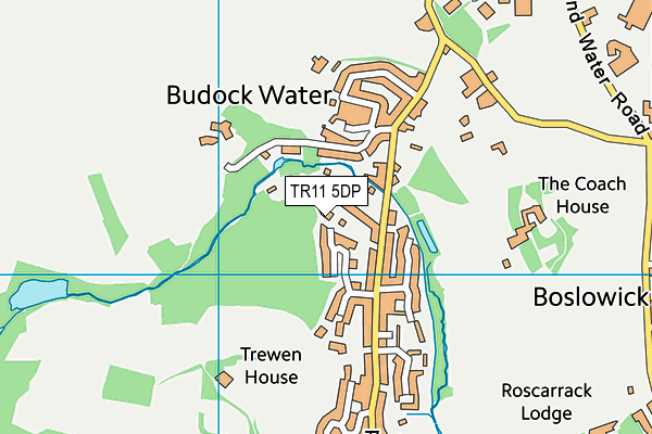 TR11 5DP map - OS VectorMap District (Ordnance Survey)