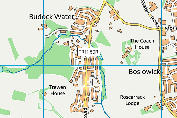 TR11 5DR map - OS VectorMap District (Ordnance Survey)
