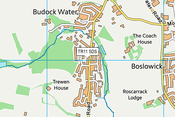 TR11 5DS map - OS VectorMap District (Ordnance Survey)