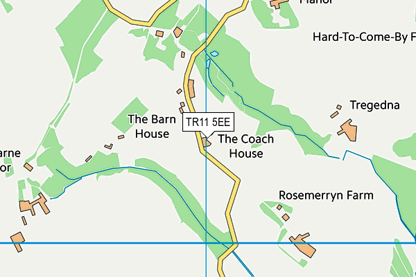 TR11 5EE map - OS VectorMap District (Ordnance Survey)