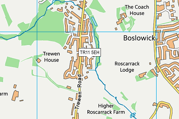 TR11 5EH map - OS VectorMap District (Ordnance Survey)