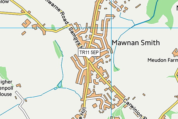 TR11 5EP map - OS VectorMap District (Ordnance Survey)