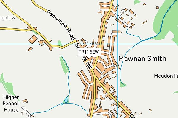 TR11 5EW map - OS VectorMap District (Ordnance Survey)